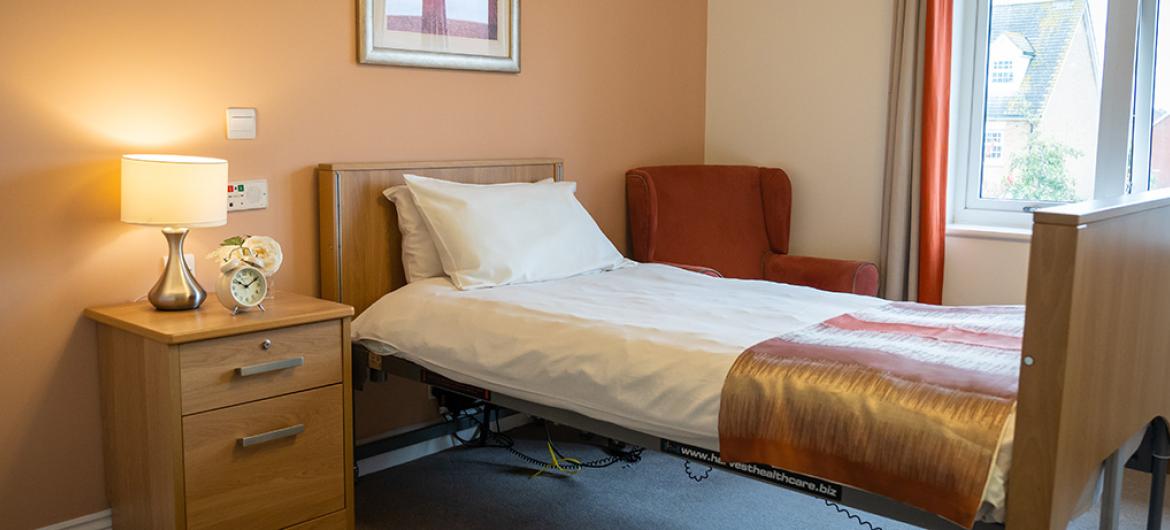 Meadow View Care Home bedroom
