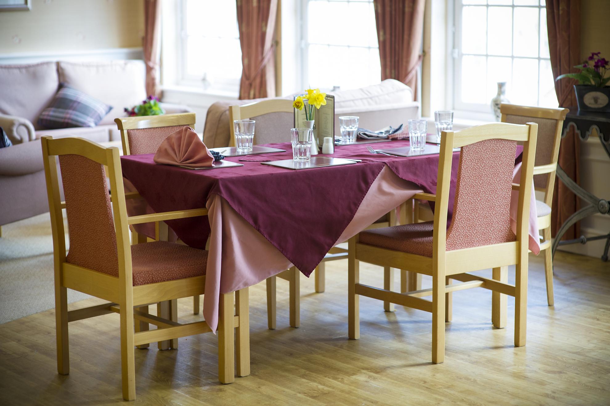 nursing home dining room tables