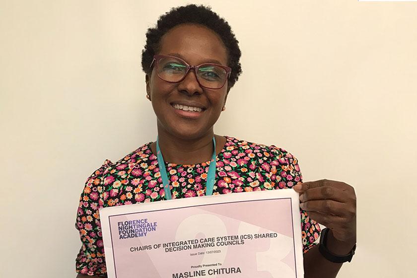 Congratulations! Masline Chitura, our Head of Clinical Development, who supports nurses in our care homes