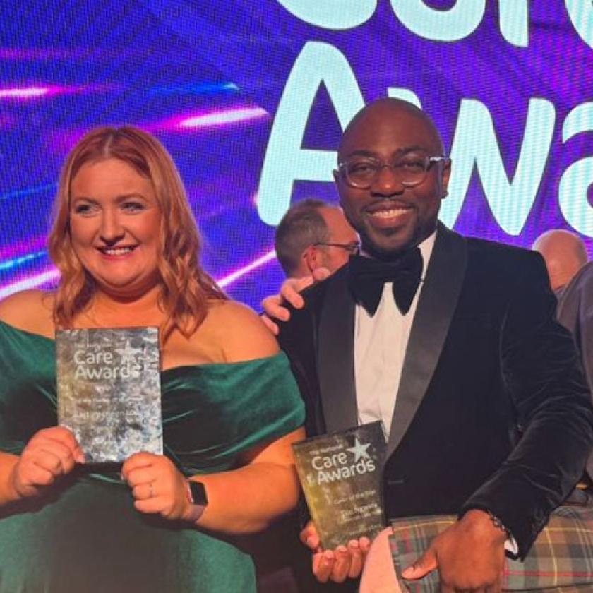 Sanctuary Care's trio of award of winners at the National Care Awards 2024