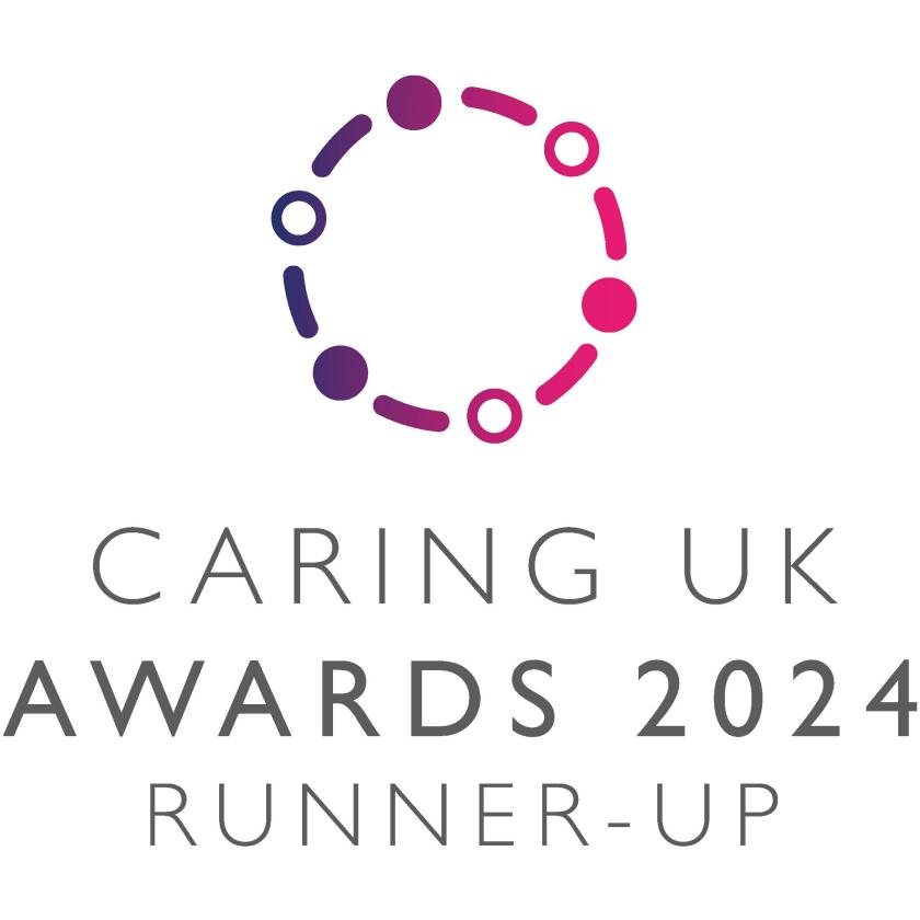 Caring UK awards 2024 runners up logo