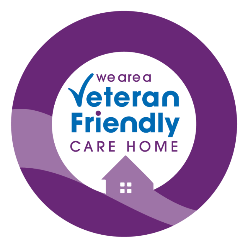 Veteran friendly care home logo