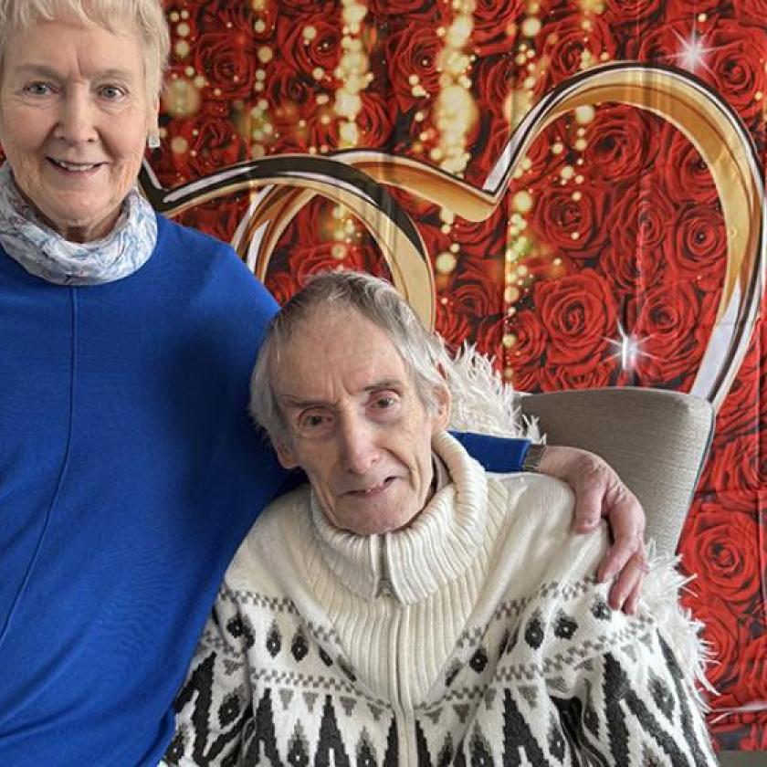 Resident and visitor Smiling